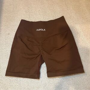 Aurola Women’s High Waist Scrunch Gym Shorts